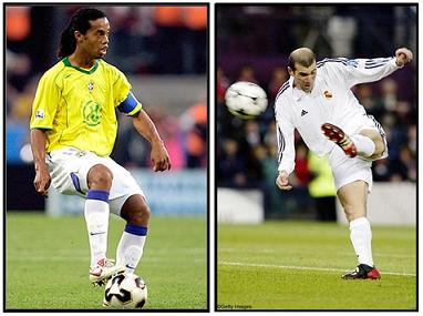 zidane et le pere de dinho